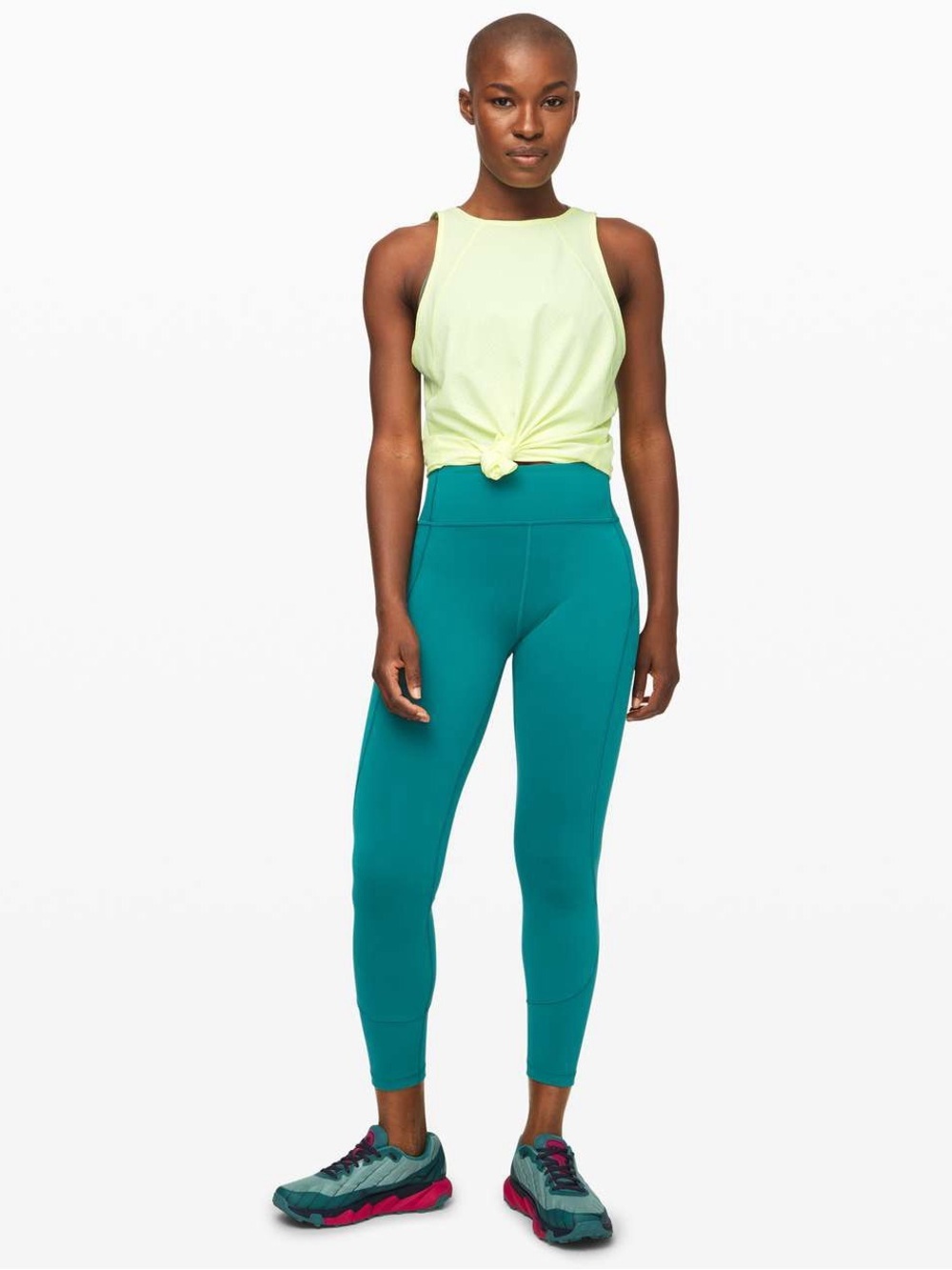 Lululemon In Movement Tight (or 7/8 Tight) 25" Everlux Size 4 Laguna